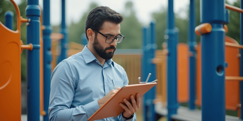 Medição de espaçamentos críticos em playground